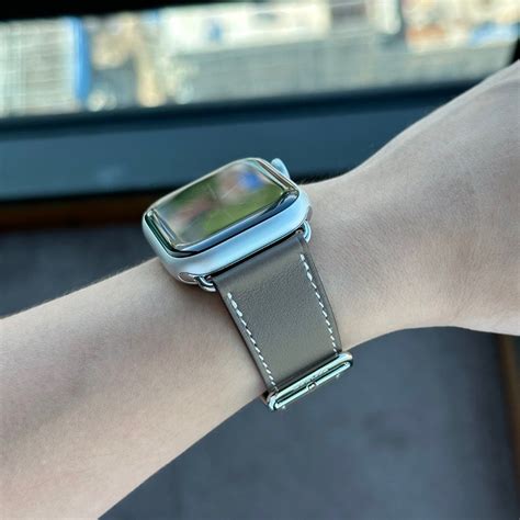 hermes apple watch strap etoupe|Hermes watch strap price.